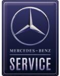 Nostalgic Art Germany Placă 30 x 40 - Mercedes Benz Service - Albastru (2153)