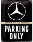 Nostalgic Art Germany Placă metalică 30 x 40 - Mercedes-Benz - Parking Only - Parcare Doar pentru Mercedes-Benz (1565)