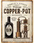 Nostalgic Art Germany Placă metalică 30 x 40 - Copper Pot Gin - Gin la Butelie de Cupru (1878)