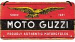 Nostalgic Art Germany Placă metalică cu Șnur 10 x 20 - Moto Guzzi Logo (1589)