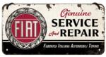 Nostalgic Art Germany Placă metalică cu Șnur 10 x 20 - Fiat - Service ; Reparatii (1976)