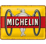 Nostalgic Art Germany Placă Decor metalică 15 x 20 - Michelin Tyres Bibendum Yellow - Cauciucuri Michelin - Galben (2421)