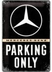 Nostalgic Art Germany Placă metalică 20 x 30 - Mercedes-Benz Parking Only - Parcare Doar pentru Mercedes-Benz (464)
