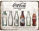 Nostalgic Art Germany Placă metalică 30 x 40 - Coca-Cola Timeline Evolutia Sticlei în Timp (324)