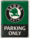 Nostalgic Art Germany Placă 30 x 40 - Skoda - Parking Only - Parcare Numai pentru Skoda (2364)