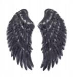 Little Angel Thermo szárnyas flitteres felső, fekete (C631)