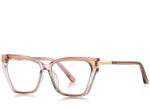 Vintage Rame de Ochelari Vintage Dama Trixie beige transparent/gold protectie PC (PF2272 C5)