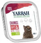 Yarrah Macskaeledel csirkedarabok öko marhahússal 100 g yarrah