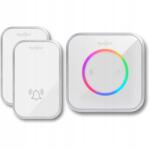 Spreest Vezeték Nélküli Kapucsengő Elemes Kapuhoz Vízálló 2 Gombos (Dzwonek bezprzewodowy 2M488-WS 2T1R Biały)