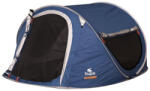 HUPA Luna 3P Cort Camping Pop Up de Drumeție Albastru 4 Anotimpuri pentru 3 Persoane Impermeabil 3000mm 240x180x100cm 51-2015-106 (51-2015-106) Cort