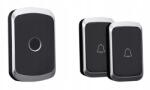 Spreest Vezeték Nélküli Kapucsengő Elemes Kapuhoz Vízálló 2 Gombos (A20 Czarny 2T1R)