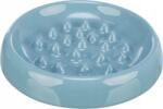 TRIXIE Slow Feed, kerámia tál lassú etetéshez, 0, 25 l/ø 18 cm, kék, szürke (TX-24800)