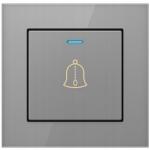 Spreest Vezetékes Kapucsengő Hálózati Szürke 230V Bim Bam Adó (Dzwonek przewodowy przycisk D01 Gray)