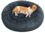 FEANDREA Kutyafekhely bolyhos puha kör alakú, 60 cm, sötétszürke (PGW038G02)