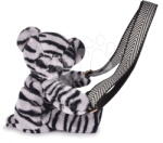 Doudou Geantă de pluș crossbody zebră Bag Zebra Doudou et Compagnie cu bretea alb-negru 30 cm de la 24 de luni (DC4565)