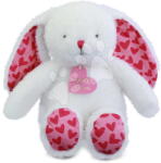 Doudou Iepuraș de pluș Bunny Je T'aime Doudou et Compagnie în ambalaj cadou alb 25 cm de la 0 luni (DC4372)