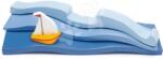 Tender Leaf Ocean din lemn Blue Water Tender Leaf Toys cu trei valuri și barcă (TL8755)