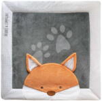 Doudou et Compagnie Suport de joacă din material cu vulpiță Park Mat Fox Doudou et Compagnie gri 100*100 cm de la 0 luni (DC3716)