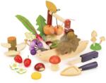 Tender Leaf Coș din lemn pentru culegerea fructelor de pădure Wild Wood Forgaing Trug Tender Leaf Toys cu ciupercuțe, mere și căpșuni de la 3 ani (TL8294)