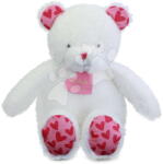 Doudou Ursuleț de pluș Bear Je T'aime Doudou et Compagnie în geantă cadou alb 25 cm de la 0 luni (DC4373)