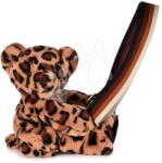 Doudou Geantă crossbody din pluș ursuleț Bag Leopard Doudou et Compagnie cu bretea maro 30 cm de la 24 de luni (DC4566)