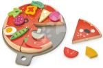 Tender Leaf Pizza Party din lemn Tender Leaf Toys cu 6 piese crocante și 12 alimente (TL8275) Bucatarie copii