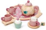 Tender Leaf Set de ceai din lemn Birdie Tea set Tender Leaf Toys pe tavă cu cești și filtru de ceai (TL8239) Bucatarie copii