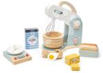 Tender Leaf Robot de bucătărie din lemn Home baking set Tender Leaf Toys cu cântar, bol și aliment (TL8227) Bucatarie copii