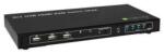 Techly 4x1 USB HDMI KVM Switch 4Kx2K IDATA KVM-HDMI4U KVM kapcsoló Fekete (IDATA-KVM-HDMI4U) (IDATA-KVM-HDMI4U)
