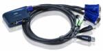 ATEN CS62U 2-Port USB VGA/Audio Cable KVM Switch (1, 8m) (CS62U) - oneclick