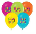  Happy Birthday feliratos, csillagos luficsomag, 30 cm - 5 db