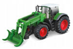 Bburago Fendt 1050 Vario traktor játék fakitermelő markolóval - fém munkagép modell gyerekeknek