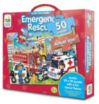 The Learning Journe The Learning Journey: Jumbo puzzle - Mentő járművek, 50 darabos