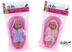 Dolls World Ellie fürdethető baba káddal - 18 cm, többféle (32133)