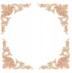  Fa Sarokdíszek Vintage Bútorokhoz Keret 10 x 10 cm 4 db (B07LBT5XT3)