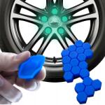  Kupakok Csavarvédő Kupak 19mm Sötétben Világító Kék x20 (EPTUNING043)