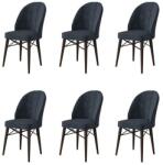 ASIR GROUP Étkezőszék szett (6 db) Ritim - Antracit, Barna (240CHR1491)