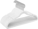 SONGMICS Csúszásmentes vállfák, bársonyos ruhaakasztók, 30 db, felhőfehér (CRF029W03)