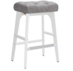 VASAGLE bárszék 2db-os szett, 66 cm magas, szürke/fehér (LBC085G01)
