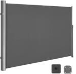 SONGMICS Oldalsó napellenző, napellenző erkélyre, teraszra, szürke (GSA164G01)