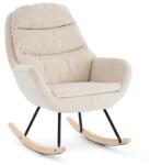 VASHOME Hintaszék, relaxációs szék kordbársony kárpitozással, Krém-bézs színű (VH-LYY998C) - tutihome