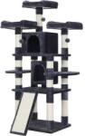 FEANDREA nagy macska kaparófa, XXL macskatorony 3 kényelmes kilátóhellyel, 172 cm magas (PCT18GYZ)