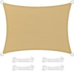SONGMICS Légáteresztő napvitorla, 3 x 4 m, homok sárga (GSS34EYV1)