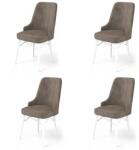 ASIR GROUP Étkezőszék szett (4 db) Pare - Cappuccino, Fehér (240CHR1518)