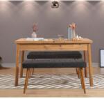 ASIR GROUP Étkezőgarnitúra(Kihúzható asztal, szék) (3 db) Santiago 1053 - Atlanti fenyő, Antracit (869VEL8838)