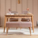 ASIR GROUP Étkezőgarnitúra(Kihúzható asztal, szék) (4 db) Vina 0900 - 3 - Atlantic, Stone (869VEL5321)