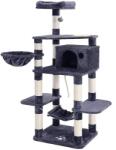 FEANDREA Többszintes macska kaparó etetotál, szizál borítású kaparóoszlopok, 164CM (PCT99G)