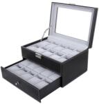 SONGMICS Óradoboz 20-db órának, nagyméretű óratároló üvegtetővel (JWB020V1)