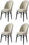 ASIR GROUP Étkezőszék szett (4 db) Ritim - Krém, Fekete (240CHR1459)
