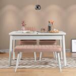 ASIR GROUP Étkezőgarnitúra(Kihúzható asztal, szék) (4 db) Santiago Fehér-Stone (869VEL5268)